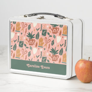 Personalised Gardener Gift Metal Lunch Box