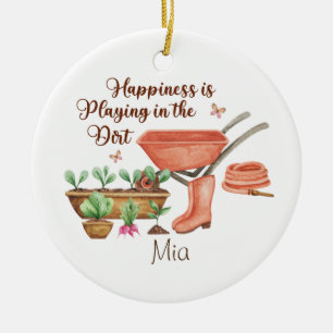 Personalised Gardening Christmas Ornament