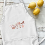 Personalised Gardening Gardener Rose Gold name Standard Apron<br><div class="desc">This design may be personalised in the area provided by changing the photo and/or text. Or it can be customised by choosing the click to customise further option and delete or change the colour of the background, add text, change the text colour or style, or delete the text for an...</div>