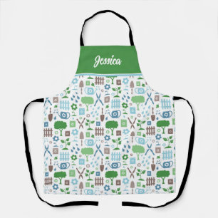 Personalised Gardening Pattern Apron