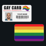 Personalised Gay Card Funny Gift Joke Gay Identity<br><div class="desc">Personalised Gay Card Premium Membership Gift Identity</div>