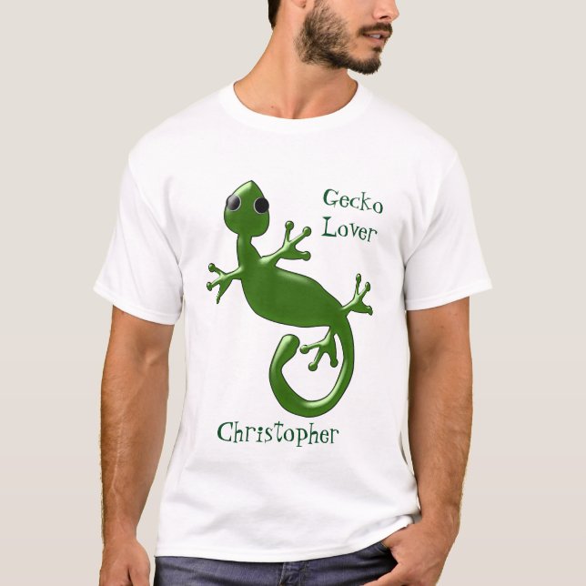 Personalised Gecko Design T-Shirt (Front)