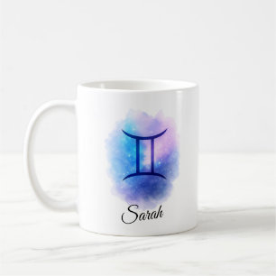 Personalised Gemini Mug Gift for Birthday, Star 
