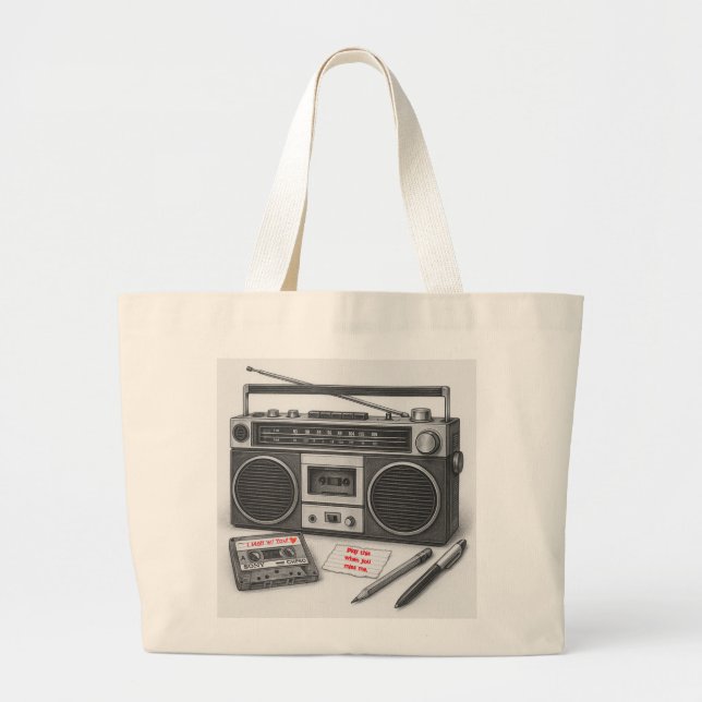 Personalised Gen X Mixtape Tote (Front)