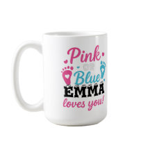 Personalised Gender Reveal Pink or Blue Baby Showe