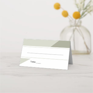 Personalised Geometric Design Wedding Place Card