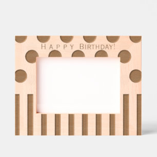 Personalised Geometric Inspired Birthday Etched Frames