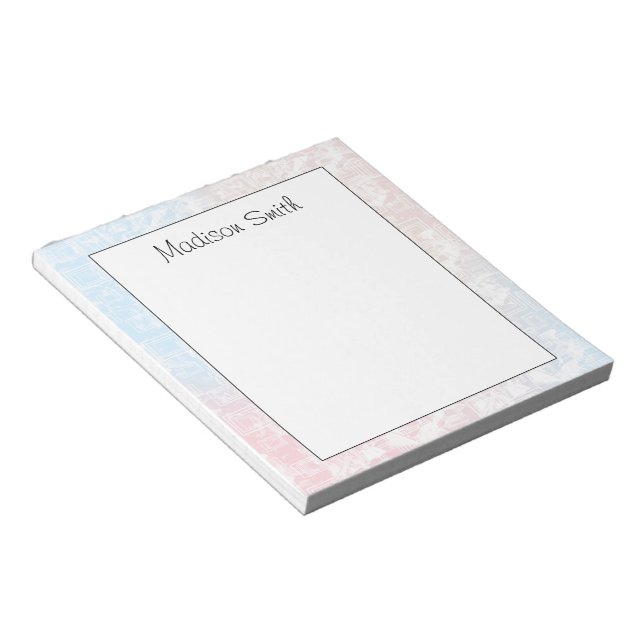 Personalised Geometric Notepad (Angled)