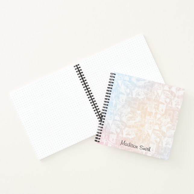 Personalised Geometric Pattern Notebook (Inside)