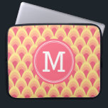 Personalised Geometric Pink Blush Monogram Laptop Sleeve<br><div class="desc">This stylish monogrammed laptop sleeve features a unique geometric pattern in shades of blush pink. Personalise it by replacing the placeholder text. For more options such as to change the font and it's size click the "Customise it" button. *Please note that the Zazzle Watermark that appears in the zoom preview...</div>