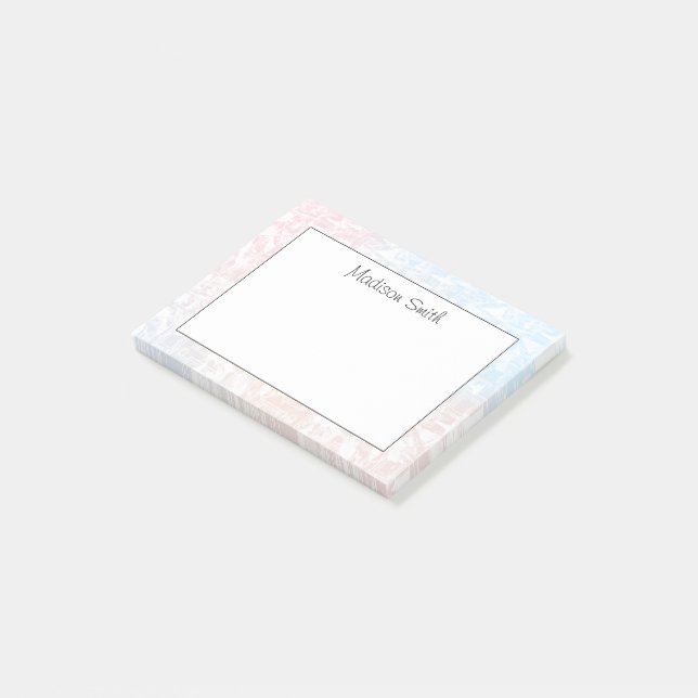 Personalised Geometric  Post-it Notes (Angled)