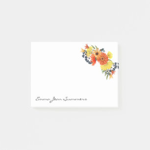 Personalised Gerbera Daisy Bouquet Floral  Post-it Notes