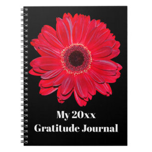 Personalised Gerbera Daisy Journal Notebook