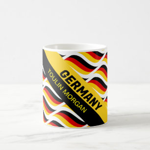 Personalised German Flag Coffee Mug
