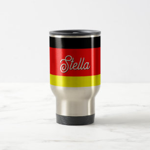 Personalised German Flag Travel Mug