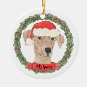 Personalised German Pinscher Ceramic Tree Decoration