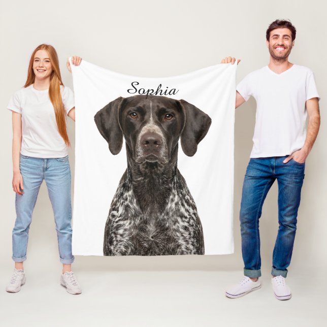 Personalised German Pointer Pet Photo Blanket (In Situ)