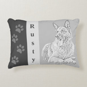 Personalised German Shepherd Accent Pillow