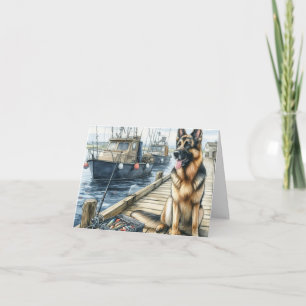 Personalised German Shepherd Dog Memorial Card