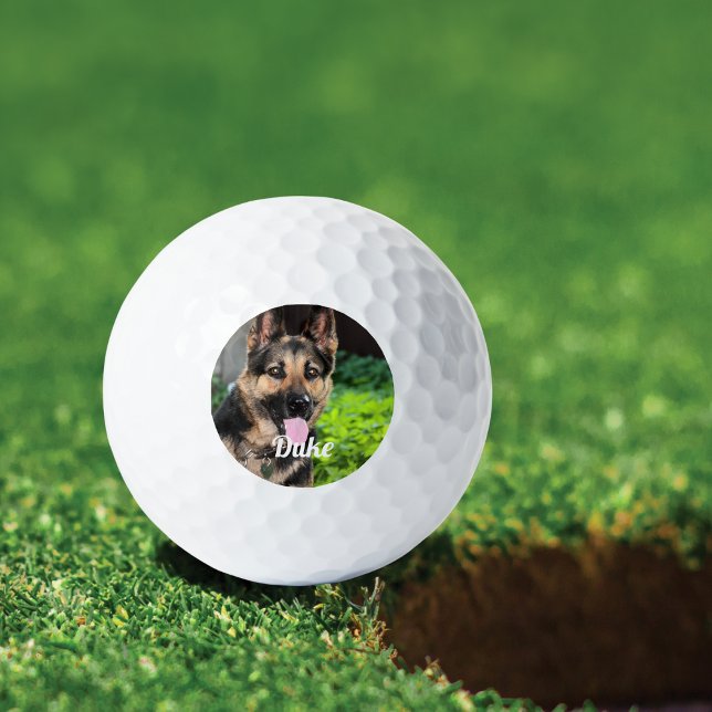Personalised German Shepherd Dog Photo, Dog Name Golf Balls (Creator Uploaded)