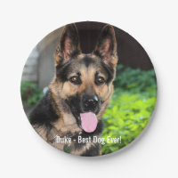 Personalised German Shepherd Dog Photo, Dog Name