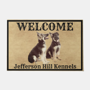 Personalised German Shepherd Puppies Doormat