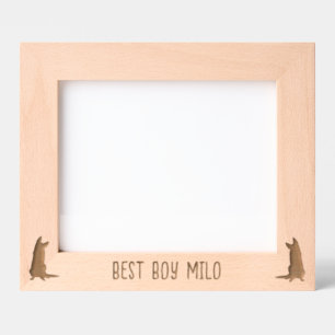 Personalised German Shepherd Silhouette Engraved P Etched Frames