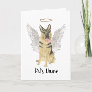 Personalised German Shepherd Sympathy Bereavement Card