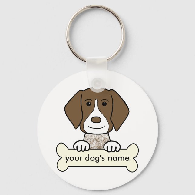 Personalised German Shorthaired Pointer Key Ring (Front)