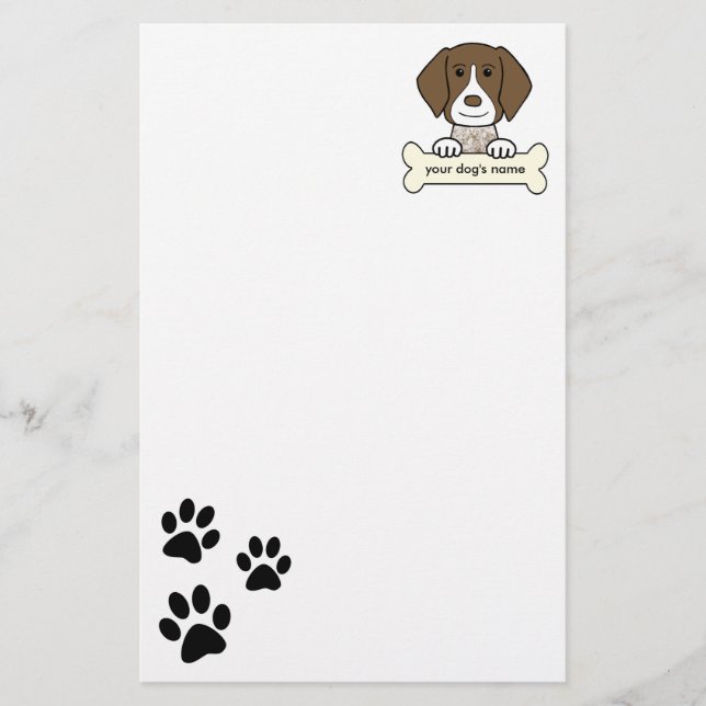 Personalised German Shorthaired Pointer Stationery (Front)