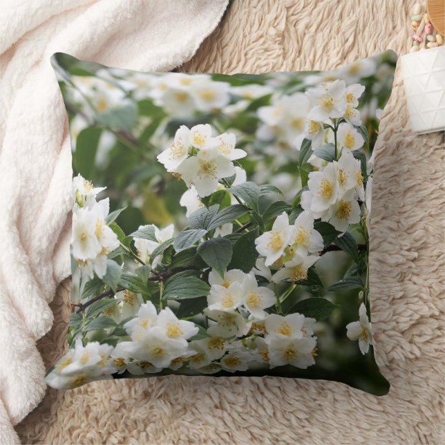Personalised Get Well Soon Coworker Jasmine Flower Cushion (Blanket)