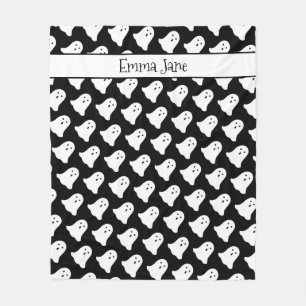 Personalised Ghost Halloween Fleece Blanket