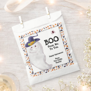 Personalised Ghost Happy Halloween Favour Bags