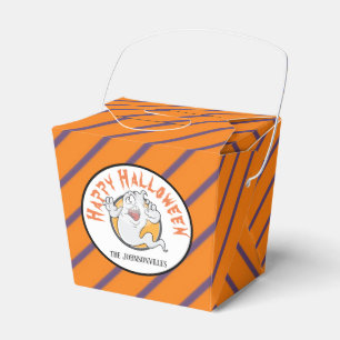 Personalised/Ghost & Stripes/Halloween Treat Box, Favour Box