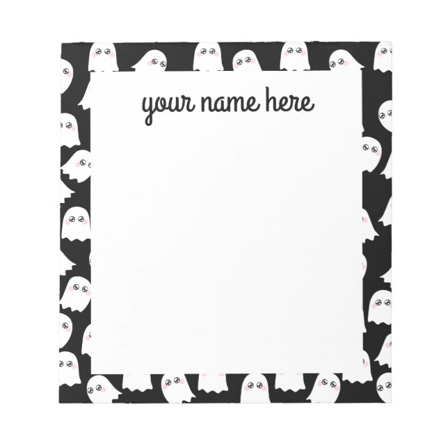 Personalised Ghosts Notepad (Front)
