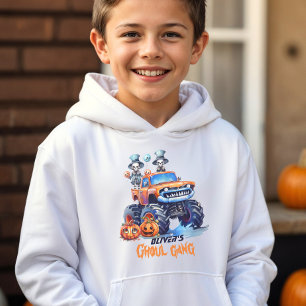 Personalised Ghoul Gang Boys Halloween Hoodie