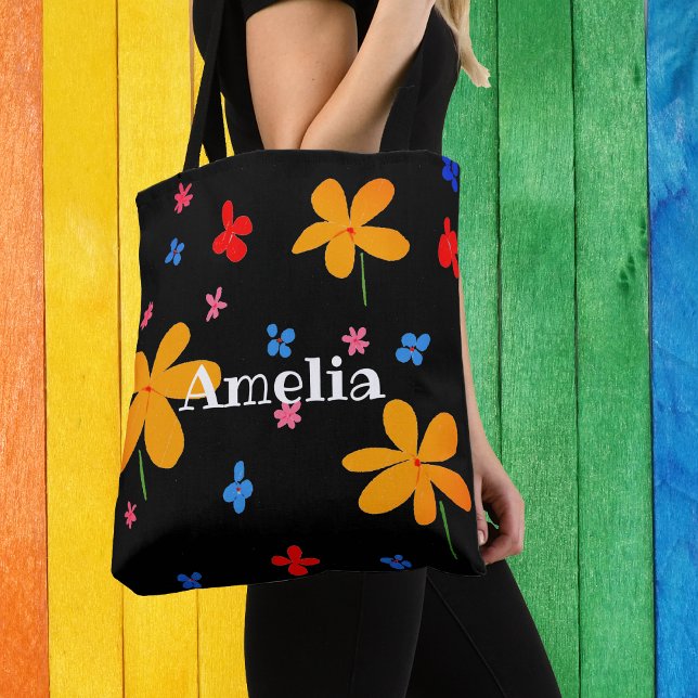 Personalised Giant Yellow Buttercup Tote Bag (Step our in style with this happy go lucky buttercup bag)