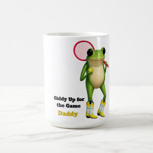 Personalised Giddy Up For The Game Daddy   Quirky  Coffee Mug
