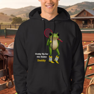 Personalised Giddy Up For The Game Daddy   Quirky  Hoodie