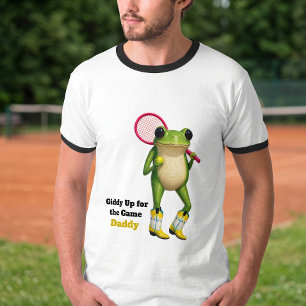 Personalised Giddy Up For The Game Daddy Quirky T-Shirt