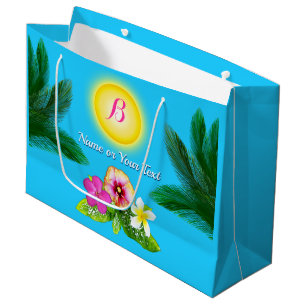 Personalised Gift Bags for Birthdays Hawaiian Luau