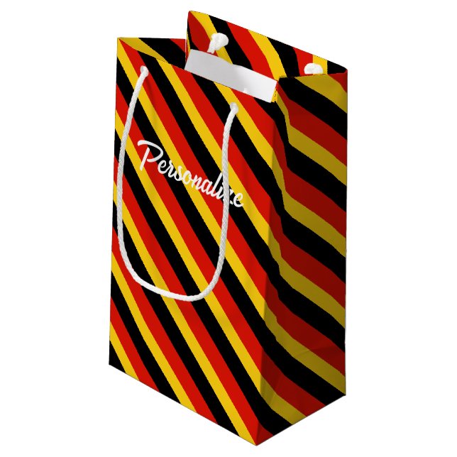 Personalised gift bags with German country flag (Back Angled)