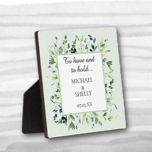 Personalised gift! Custom wedding tabletop easel Plaque