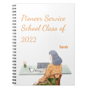 Personalised gift for 2022 JW pioneer sisters Notebook