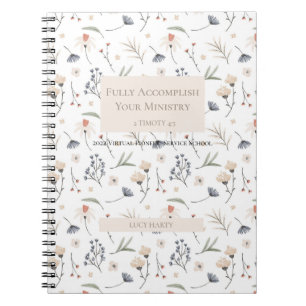 Personalised gift for 2022 JW pioneer sisters Notebook