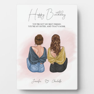 Personalised gift for best friend - BFF Plaque