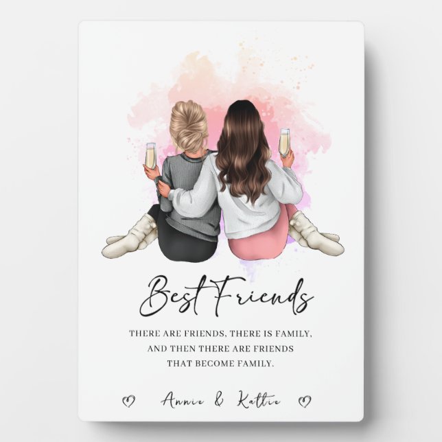 Personalised gift for best friend,Christmas gift Plaque (Front)