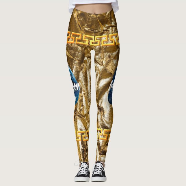 Personalised Gift for Birthday, Bride, Wedding Leggings (Front)