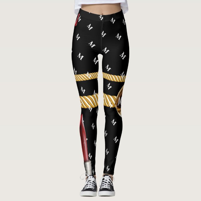 Personalised Gift for Birthday, Bride, Wedding Leggings (Front)
