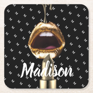 Personalised Gift for Birthday, Bride, Wedding Square Paper Coaster